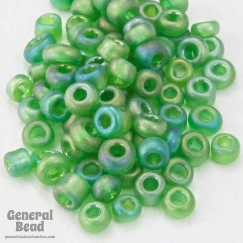 11/0 Transparent Matte Emerald AB Taiwanese Seed Bead-General Bead