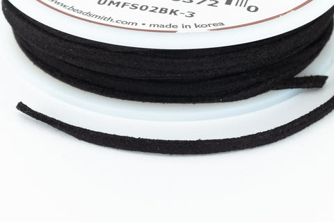2mm Black Ultra Micro Fiber Suede Cord #UMFS02BK-3