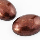 13mm x 18mm Metallic Antique Copper Oval Cabochon (2 Pcs) #UP480-General Bead