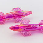 35mm Fuchsia AB Rocket Drop (4 Pcs) #UP001-General Bead