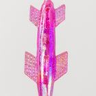 35mm Fuchsia AB Rocket Drop (4 Pcs) #UP001-General Bead