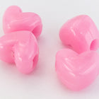 12mm Pink Big Hole Heart Bead (4 Pcs) #UP006-General Bead