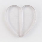 21mm Clear Lucite Heart Bead (2 Pcs) #UP014-General Bead