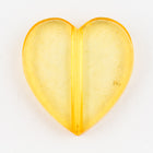 21mm Transparent Yellow Lucite Heart Bead (2 Pcs) #UP015-General Bead