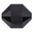 25mm x 20mm Black Faceted Hexagon Bead #UP034-General Bead