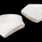 41mm x 39mm Opal White 2 Hole Pentagon #UP038-General Bead