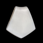 41mm x 39mm Opal White 2 Hole Pentagon #UP038-General Bead