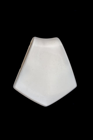 41mm x 39mm Opal White 2 Hole Pentagon #UP038-General Bead
