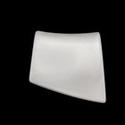 35mm x 32mm Opal White 2 Hole Slanted Rectangle #UP039-General Bead