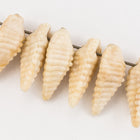 16mm x 8mm Beige Shell Drop (4 Pcs) #UP053-General Bead