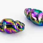 18mm x 10mm Jet AB Twist Bead (4 Pcs) #UP054-General Bead