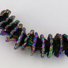 12mm Jet AB Bell Flower (12 Pcs) #UP057-General Bead