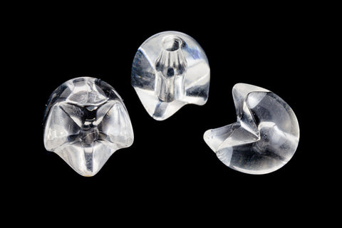 12mm Clear Snake End Bead (4 Pcs) #UP079-General Bead