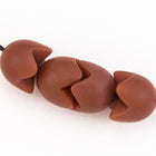 12mm Matte Warm Brown Snake End Bead (4 Pcs) #UP080-General Bead