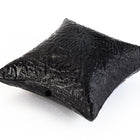 43mm Black Textured Puffy Pillow Bead #UP086-General Bead