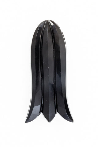 31mm x 13mm Black Bell Flower #UP087-General Bead