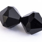 20mm x 18mm Opaque Jet Faceted Bicone (2 Pcs) #UP106-General Bead