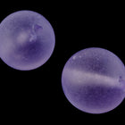17mm Matte Transparent Amethyst Round Bead (2 Pcs) #UP164-General Bead