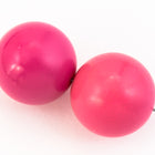 17mm Opaque Bubblegum Pink Round Bead (2 Pcs) #UP170-General Bead