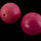 17mm Opaque Bubblegum Pink Round Bead (2 Pcs) #UP170-General Bead