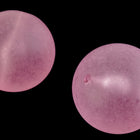 18mm Matte Transparent Dusty Rose Round Bead #UP171-General Bead