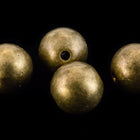 8mm Matte Metallic Antique Brass Bead (5 Pcs) #UP179-General Bead