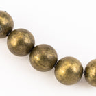 8mm Matte Metallic Antique Brass Bead (5 Pcs) #UP179-General Bead