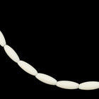 4mm x 11mm Seamless Matte Cream Rice Bead (100 Pcs) #UP193-General Bead