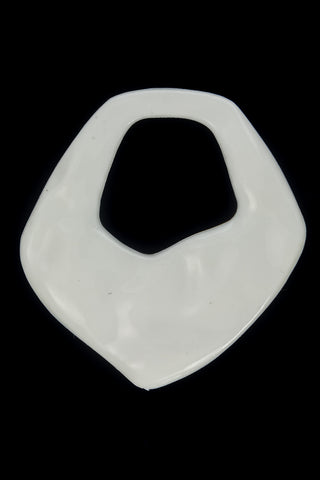 40mm x 43mm White Modern Hoop (2 Pcs) #UP200-General Bead