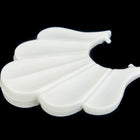 46mm x 48mm Opaque White Pinch Shell #UP201-General Bead