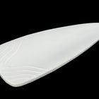 63mm Opaque White Deco Triangle Drop (2 Pcs) #UP204-General Bead