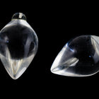 25mm x 15mm Clear Half-Drilled Drop #UP209-General Bead