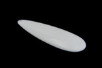 66mm Opaque White Teardrop Pendant #UP225-General Bead