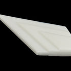 50mm Opaque White Deco Kite Drop (2 Pcs) #UP226-General Bead