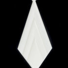 50mm Opaque White Deco Kite Drop (2 Pcs) #UP226-General Bead