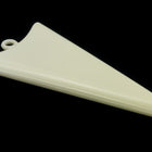 55mm Opaque Cream Arrowhead Drop (2 Pcs) #UP233-General Bead