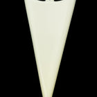 55mm Opaque Cream Arrowhead Drop (2 Pcs) #UP233-General Bead