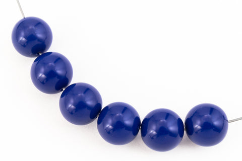 10mm Royal Blue Round Lucite Bead (10 Pcs) #UP273-General Bead