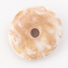 30mm Brown Mottled Irregular Donut (2 Pcs) #UP274-General Bead