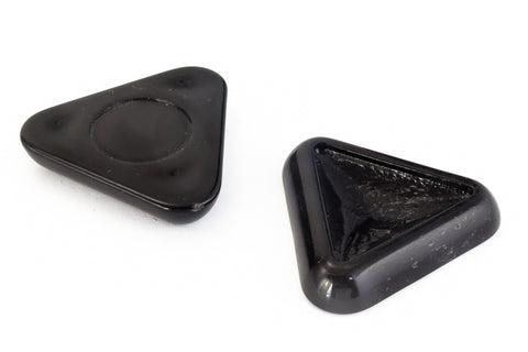 28mm x 5mm Black Triangle Lucite Cab Setting #UP276-General Bead
