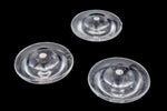 25mm Clear Saucer Disk (4 Pcs) #UP282-General Bead