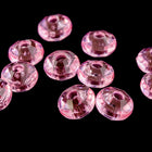 6mm Transparent Pink Plastic Faceted Rondelle (50 Pcs) #UP290-General Bead