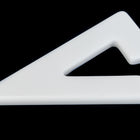 66mm x 47mm White Open Cut Triangle Blank #UP299-General Bead