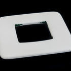 50mm Matte White Square with Square Hole #UP305-General Bead