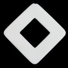 50mm Matte White Square with Square Hole #UP305-General Bead