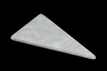 32mm x 52mm Marbled White Triangle Blank #UP308-General Bead