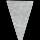 32mm x 52mm Marbled White Triangle Blank #UP308-General Bead