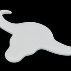 40mm x 70mm White Steer Head Blank #UP309-General Bead