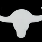 40mm x 70mm White Steer Head Blank #UP309-General Bead