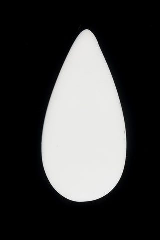 17mm x 35mm Matte White Teardrop Blank (2 Pcs) #UP312-General Bead